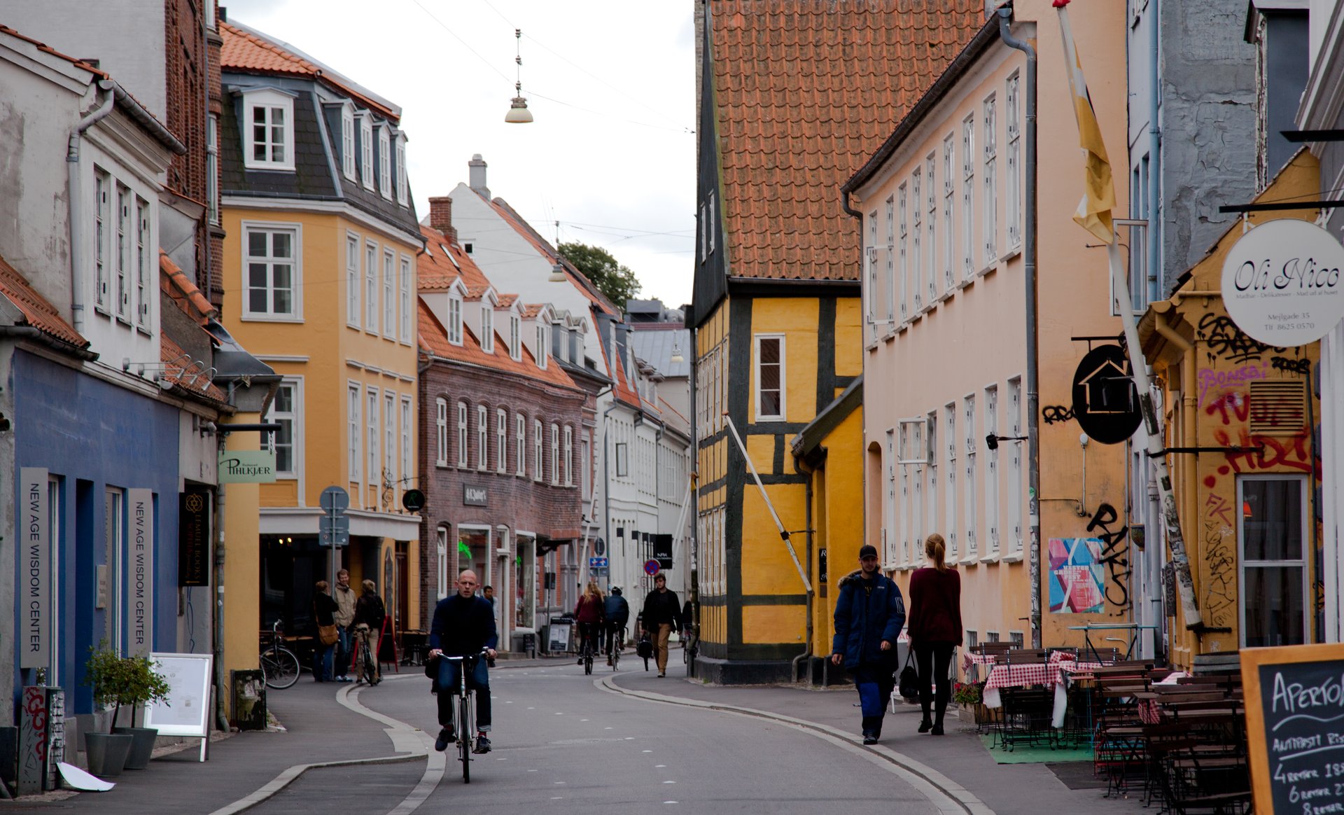 Foto af gaderne i Aarhus 