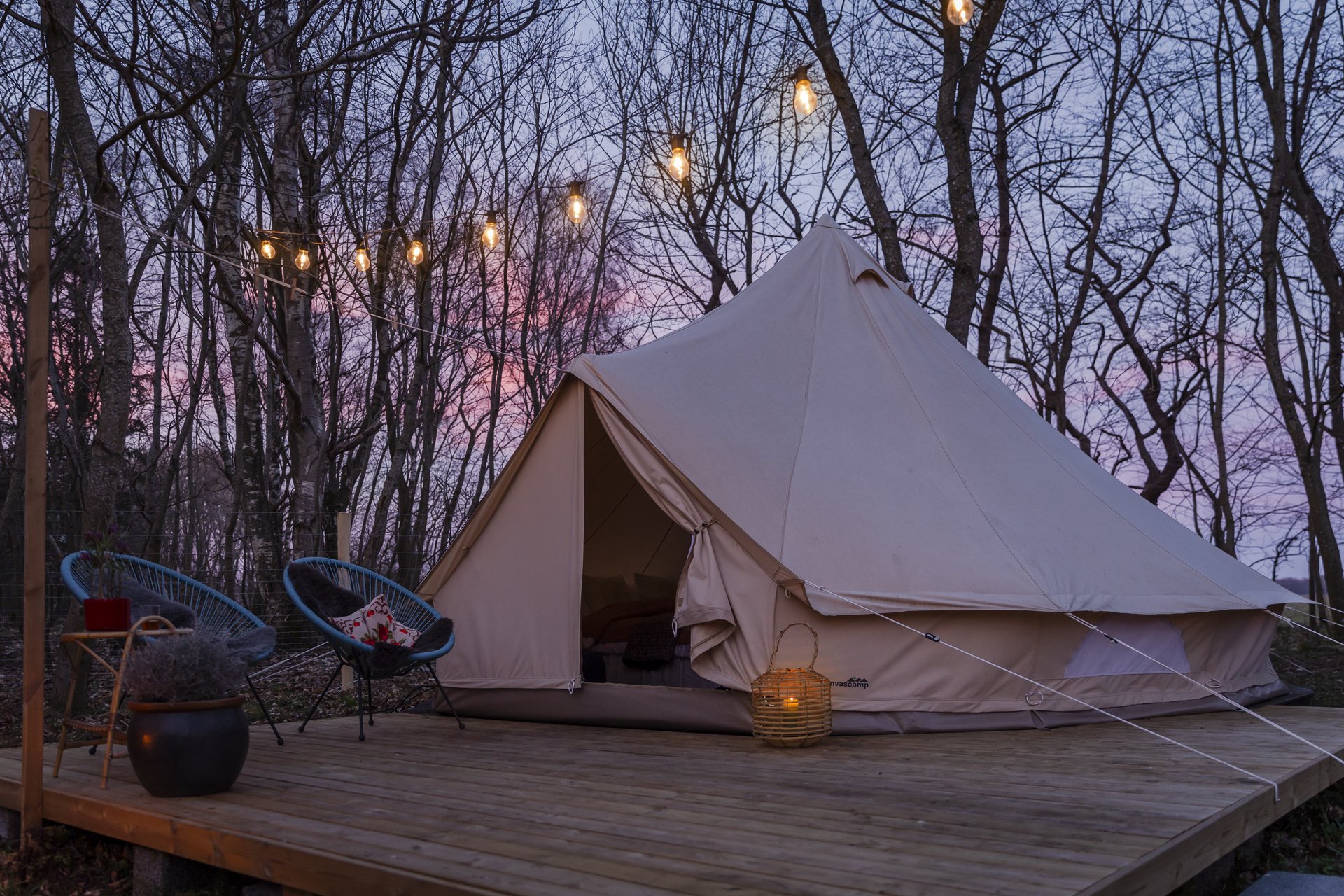 Glamping telt i Bollegård