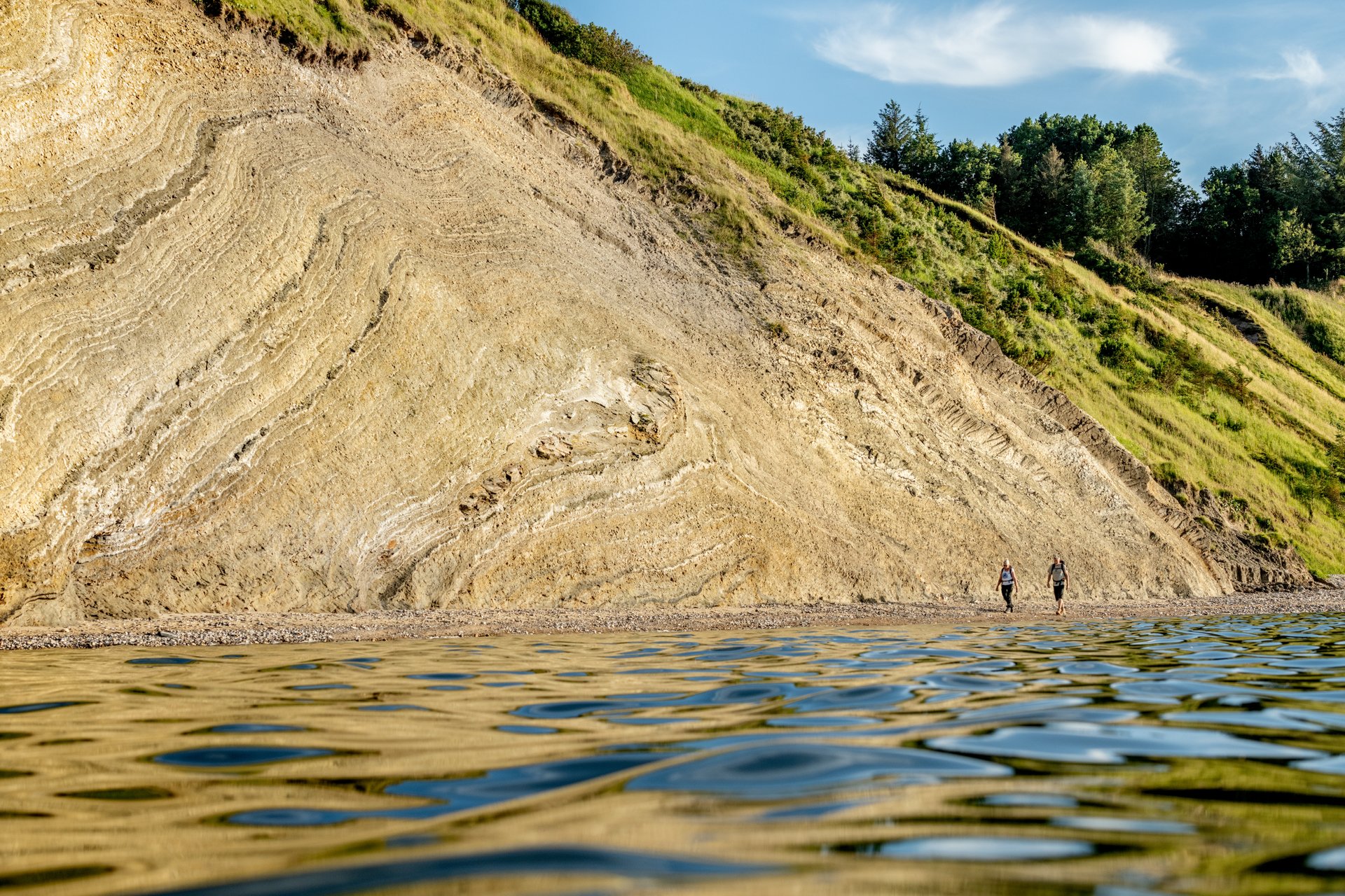 Naturfoto af Flade Klit med vand og klit
