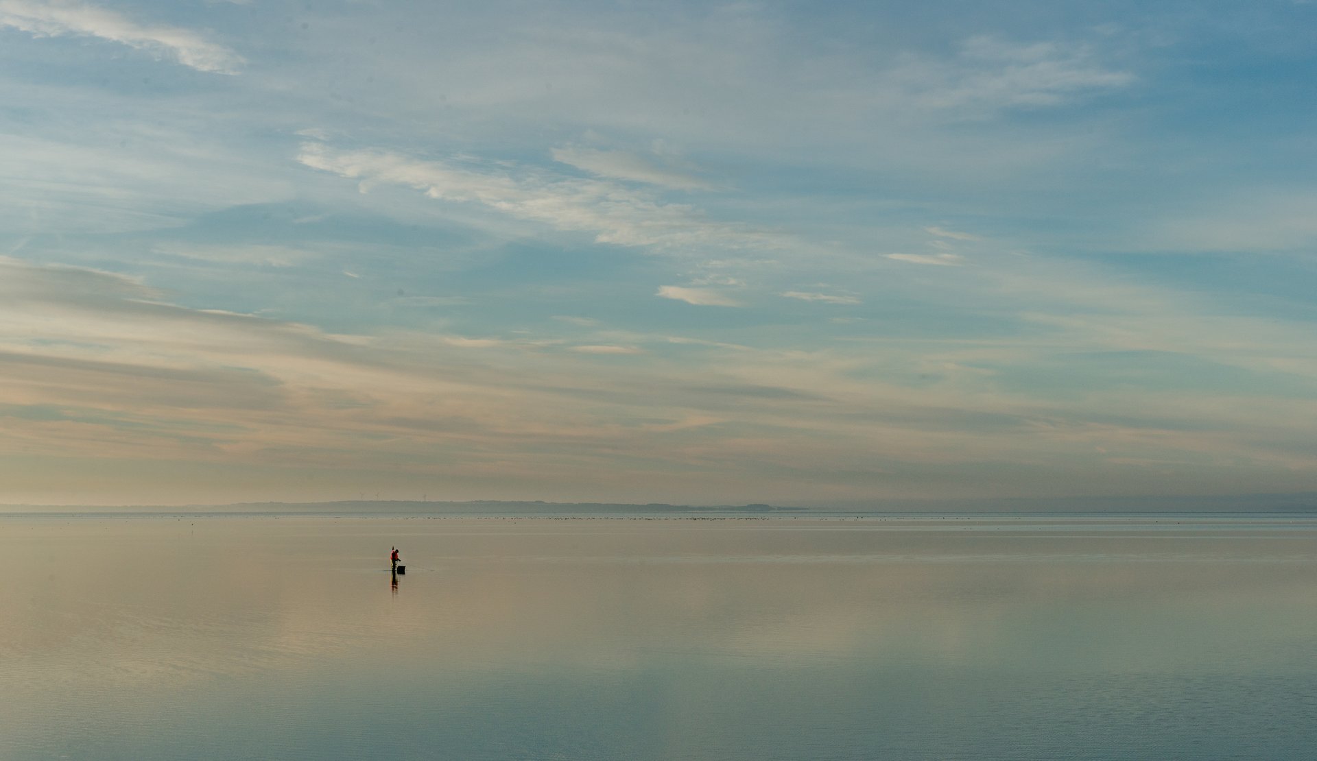 Foto af havet og kysten ved Limfjorden