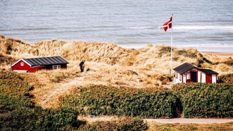 Små feriehuse i naturen