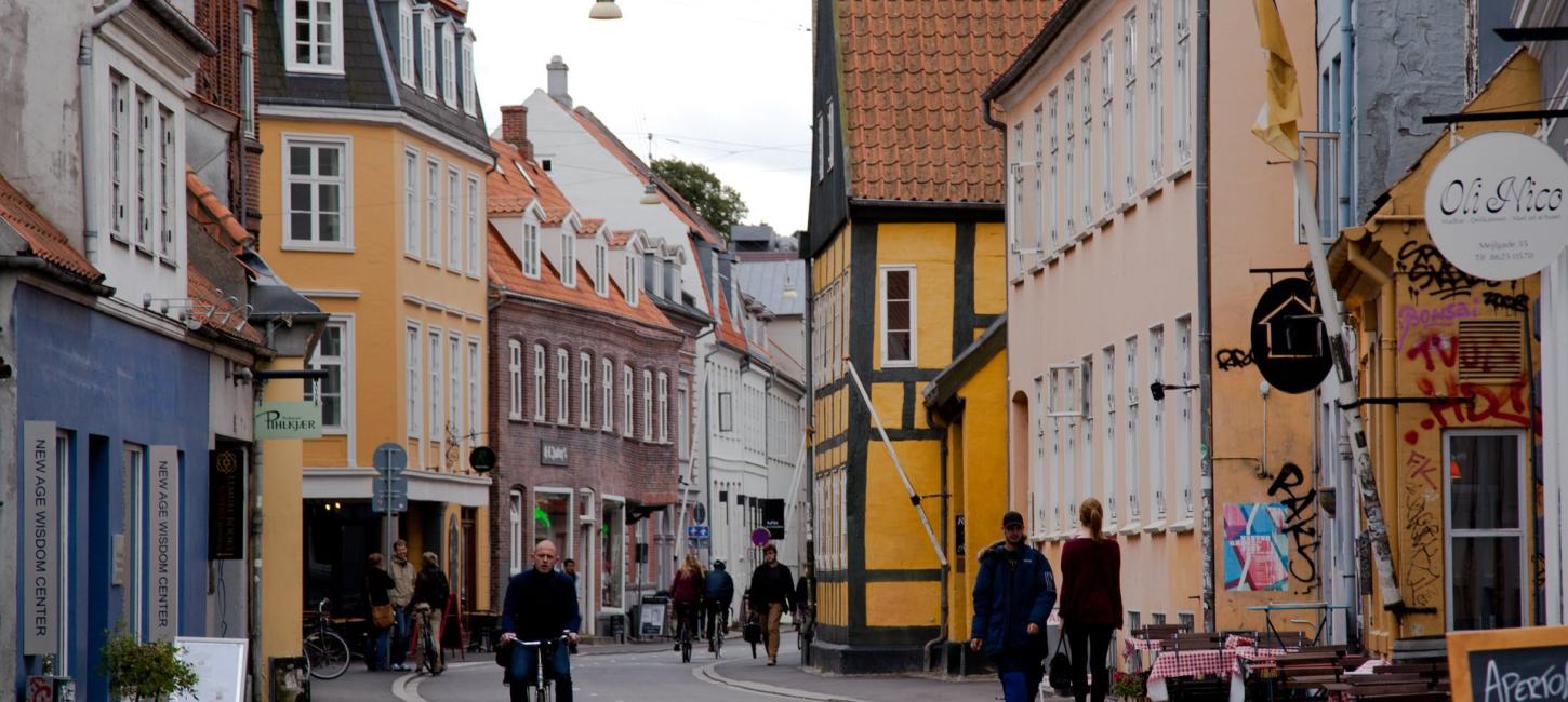 Foto af gaderne i Aarhus 