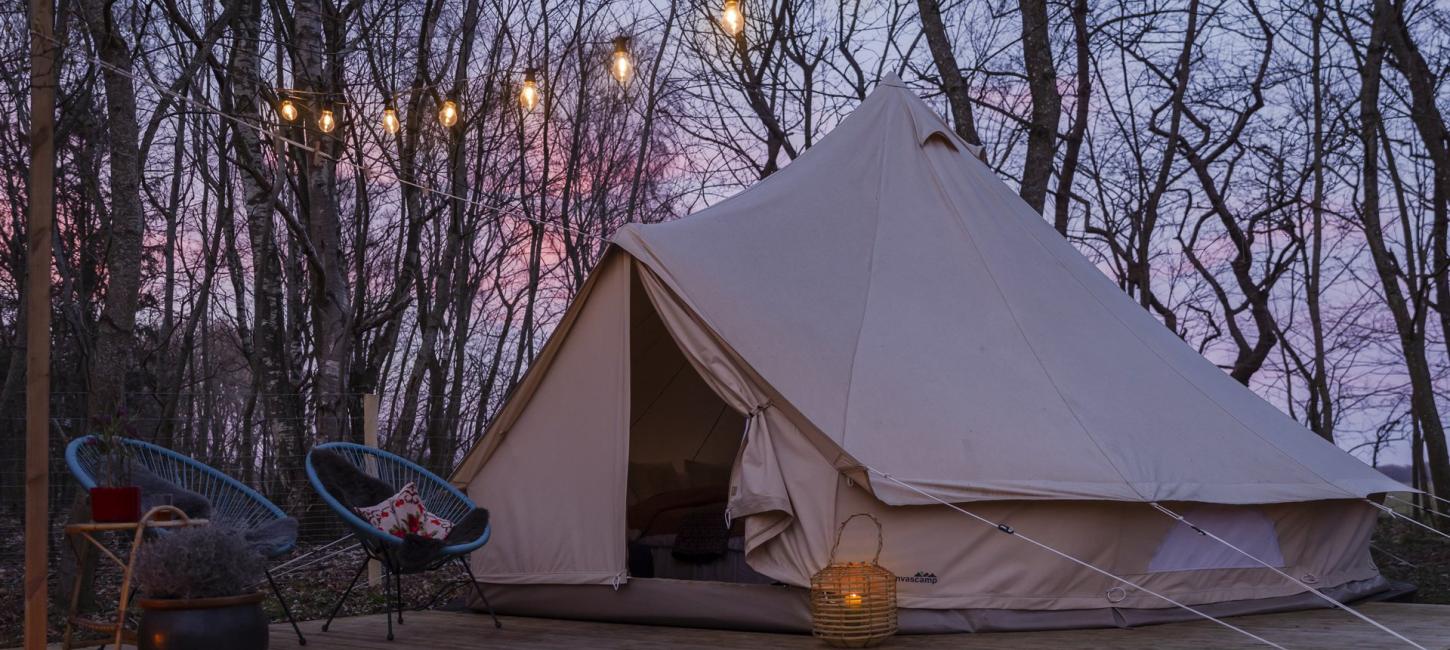 Glamping telt i Bollegård