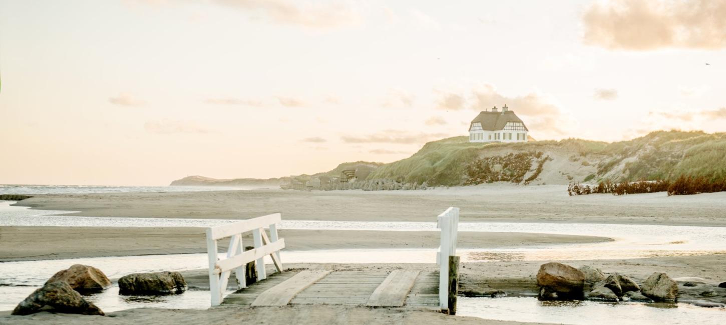 Naturfoto af Løkken strand uden mennesker