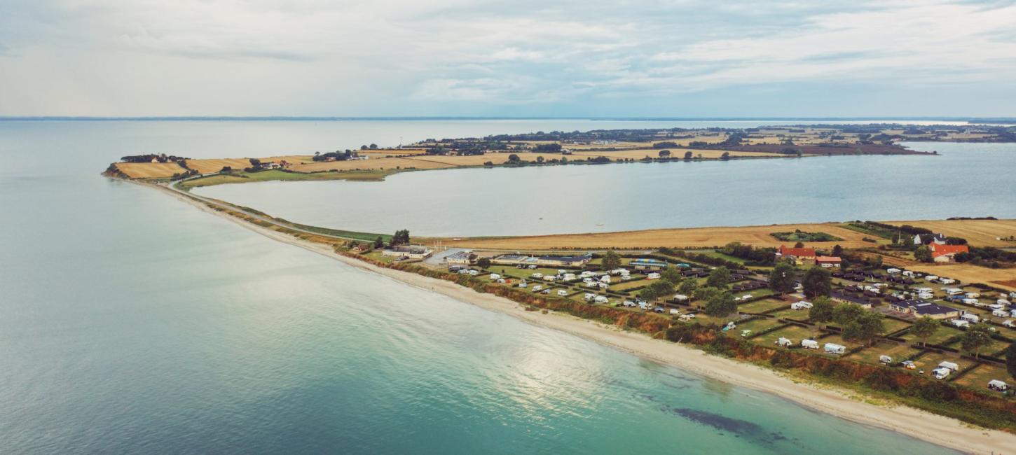 Luftfoto af Drejby Strand camping