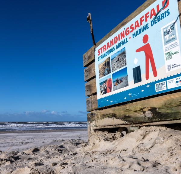 Strandkasse til affald